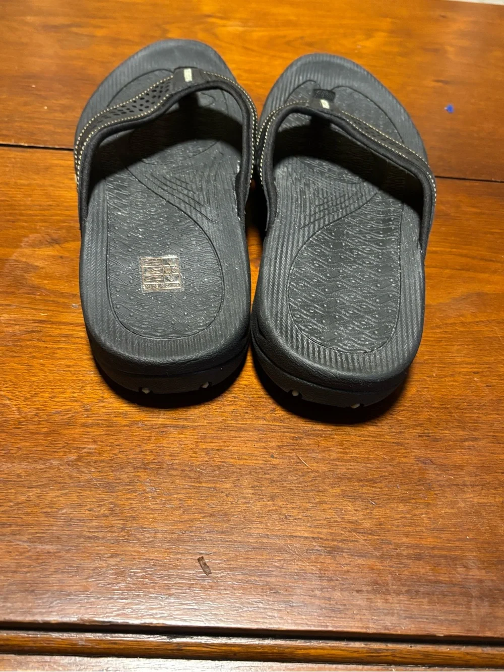Hobibear Men’s Ramble Lite Wide-Toe Flip Flop Black Size 8.5 EU 41